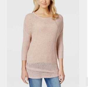 CALVIN 💞 KLEIN Crochet Knit Sweater NWT LARGE